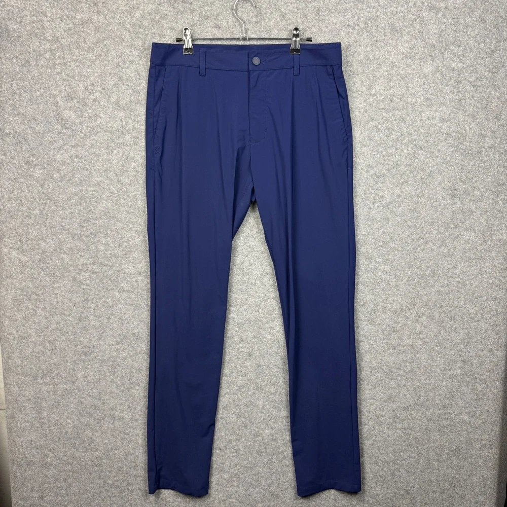 Rhone Commuter Pants Mens 32 Navy Blue Technical Stretch Performance‎ Trousers